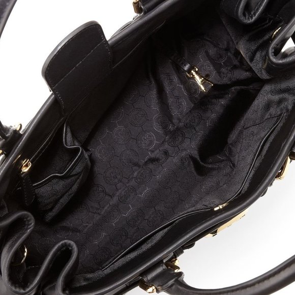 Michael Kors Black Hudson Large Tote Bag 👜 - Picture 2 of 3